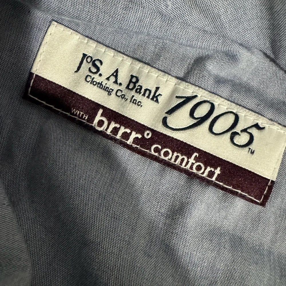 Jos. A. Bank Blue Brr Comfort Flat Front Dress Pants Trousers Wool Size 34x32